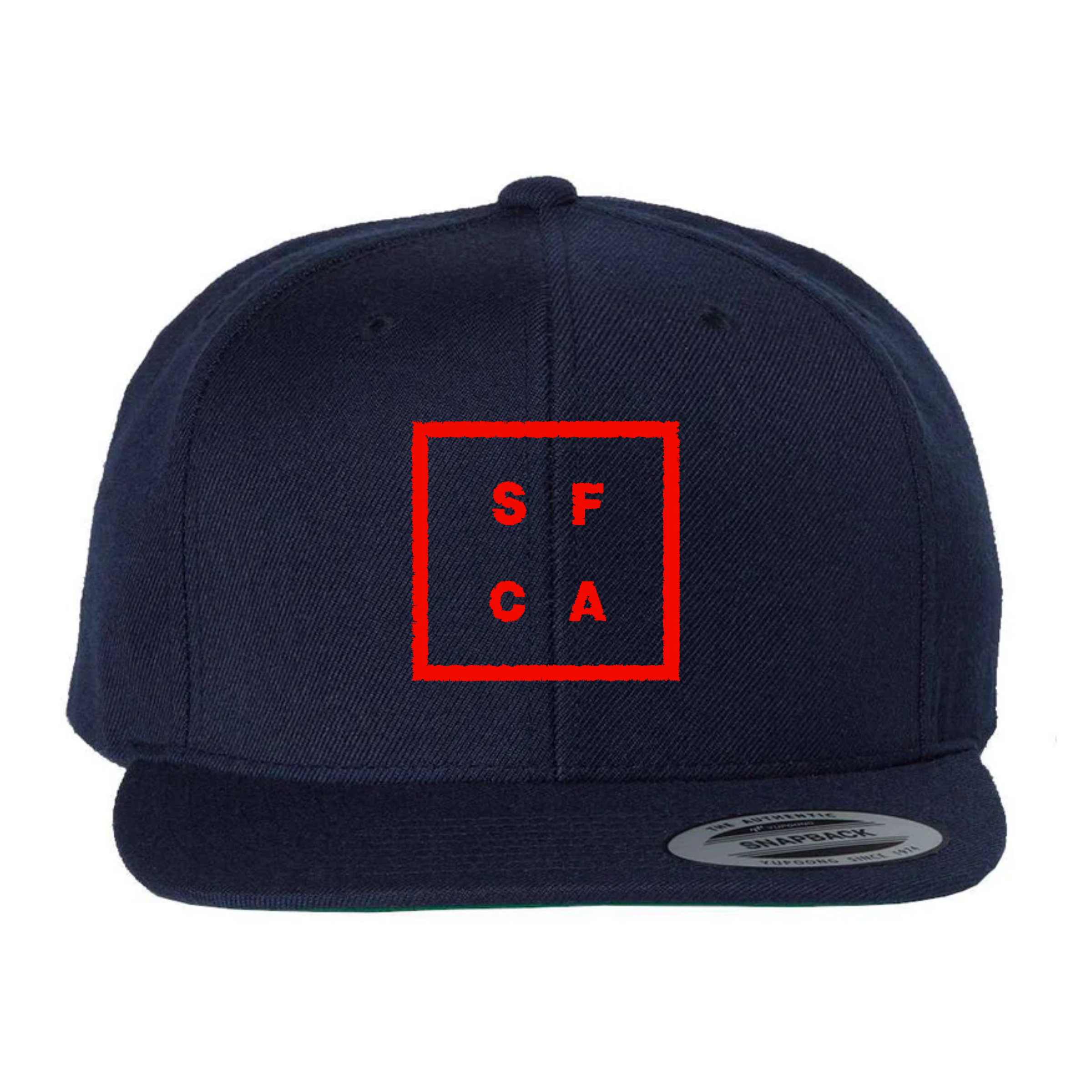Navy SF CA Green Under Bill Snap Back