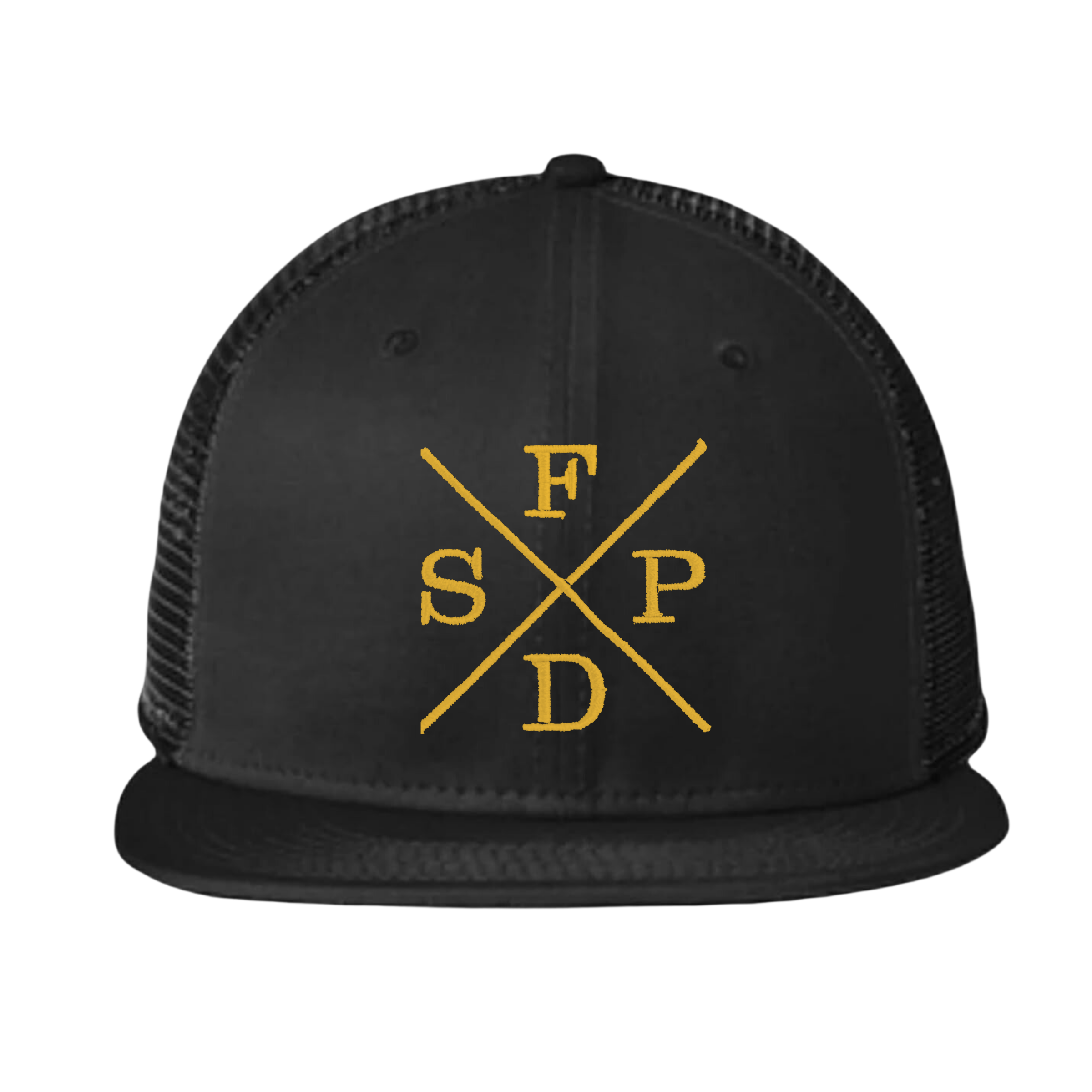 Black X SFPD 9FIFTY Mesh Snap Back