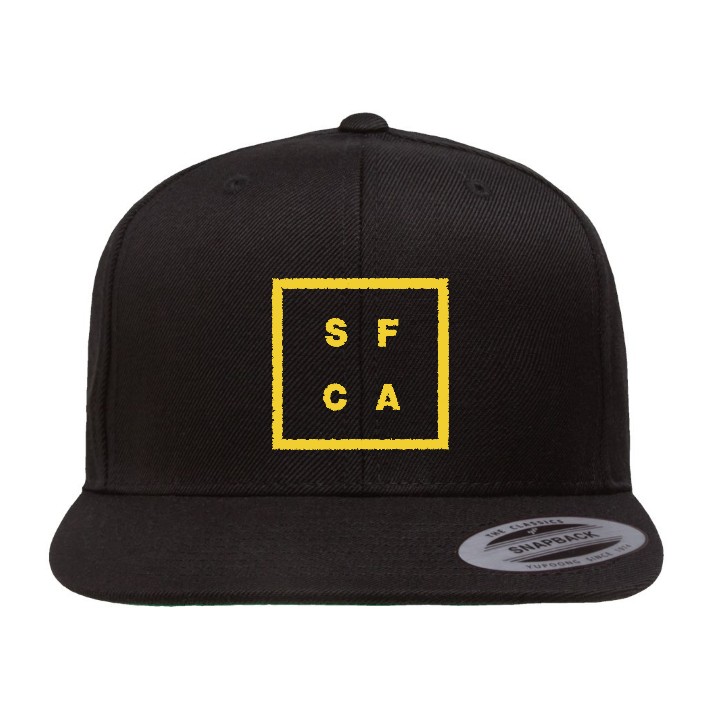 Black SF CA Green Under Bill Snap Back