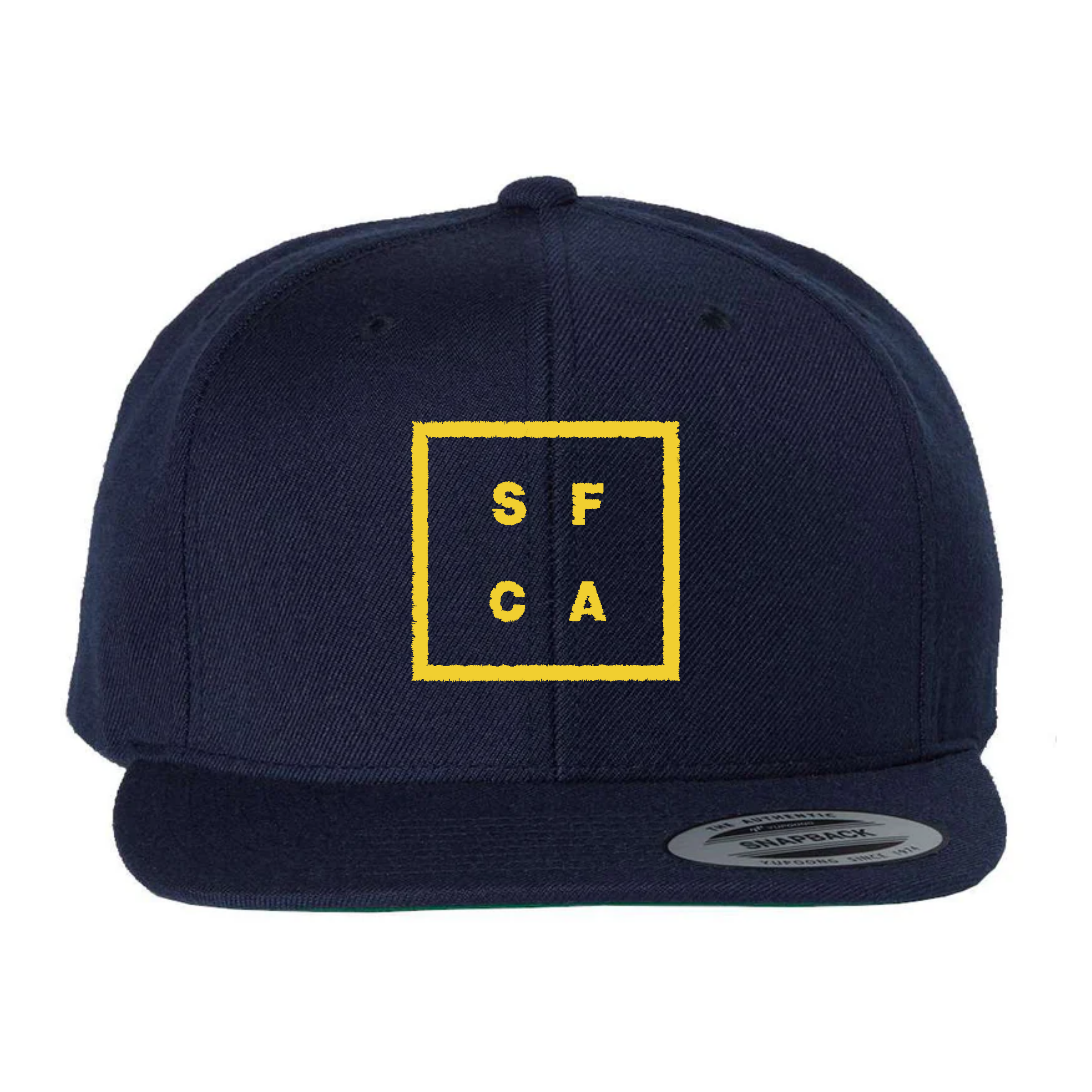 Navy SF CA Green Under Bill Snap Back