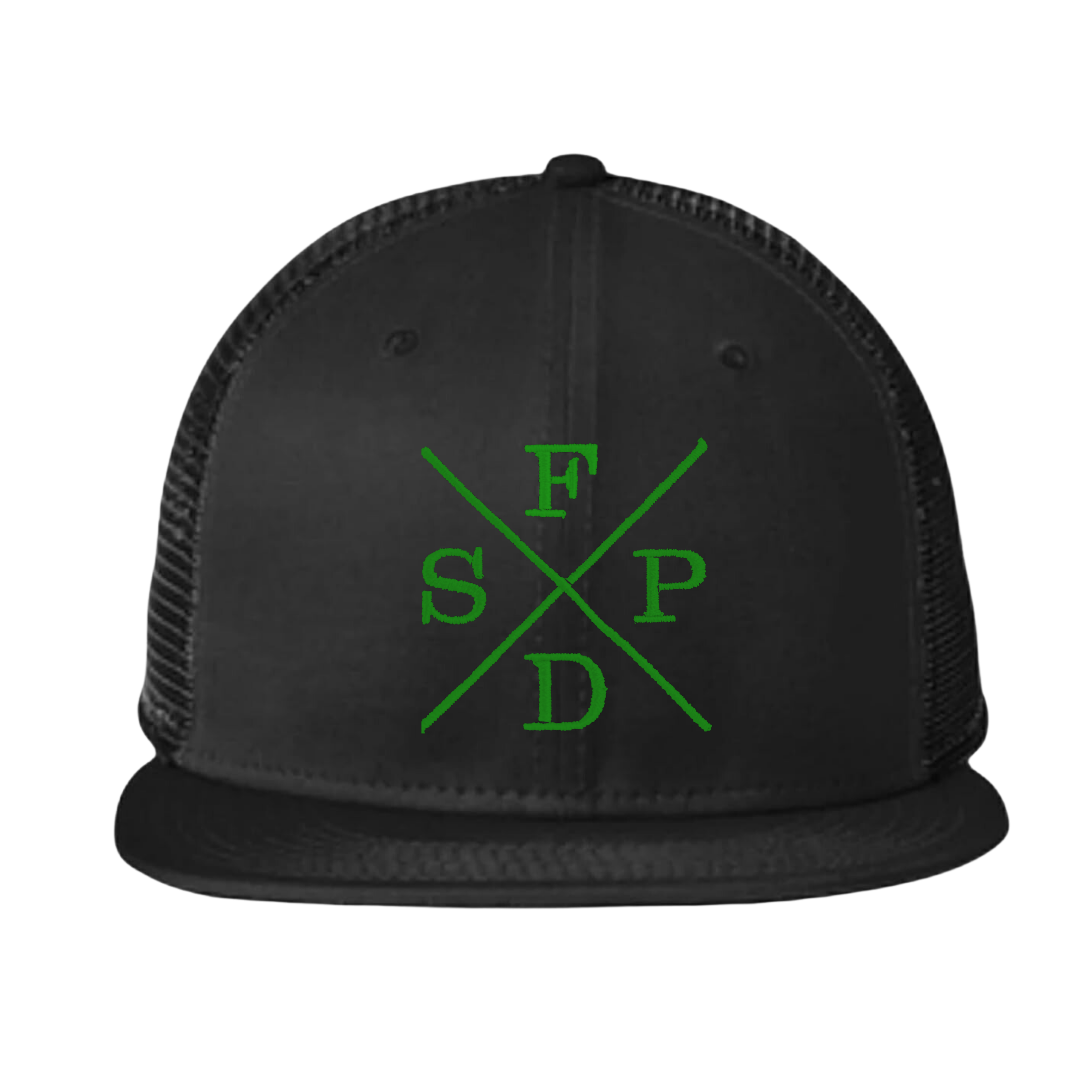 Black X SFPD 9FIFTY Mesh Snap Back