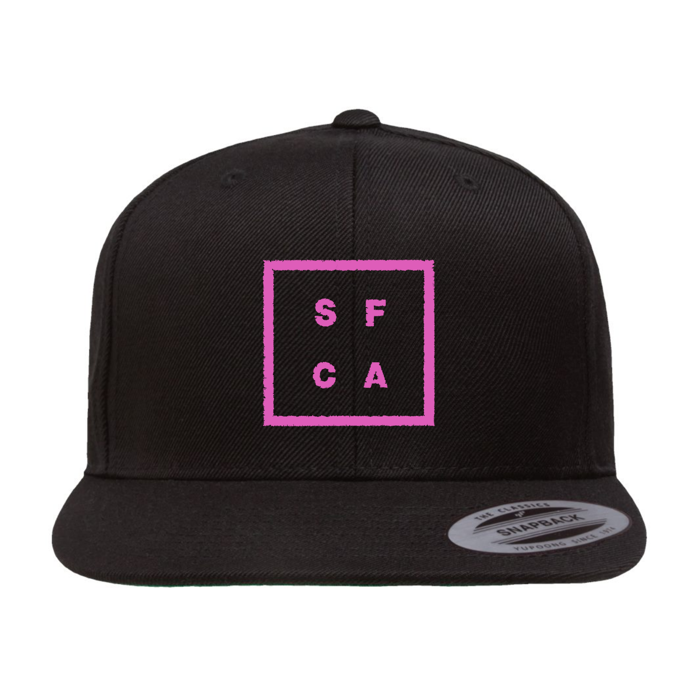 Black SF CA Green Under Bill Snap Back