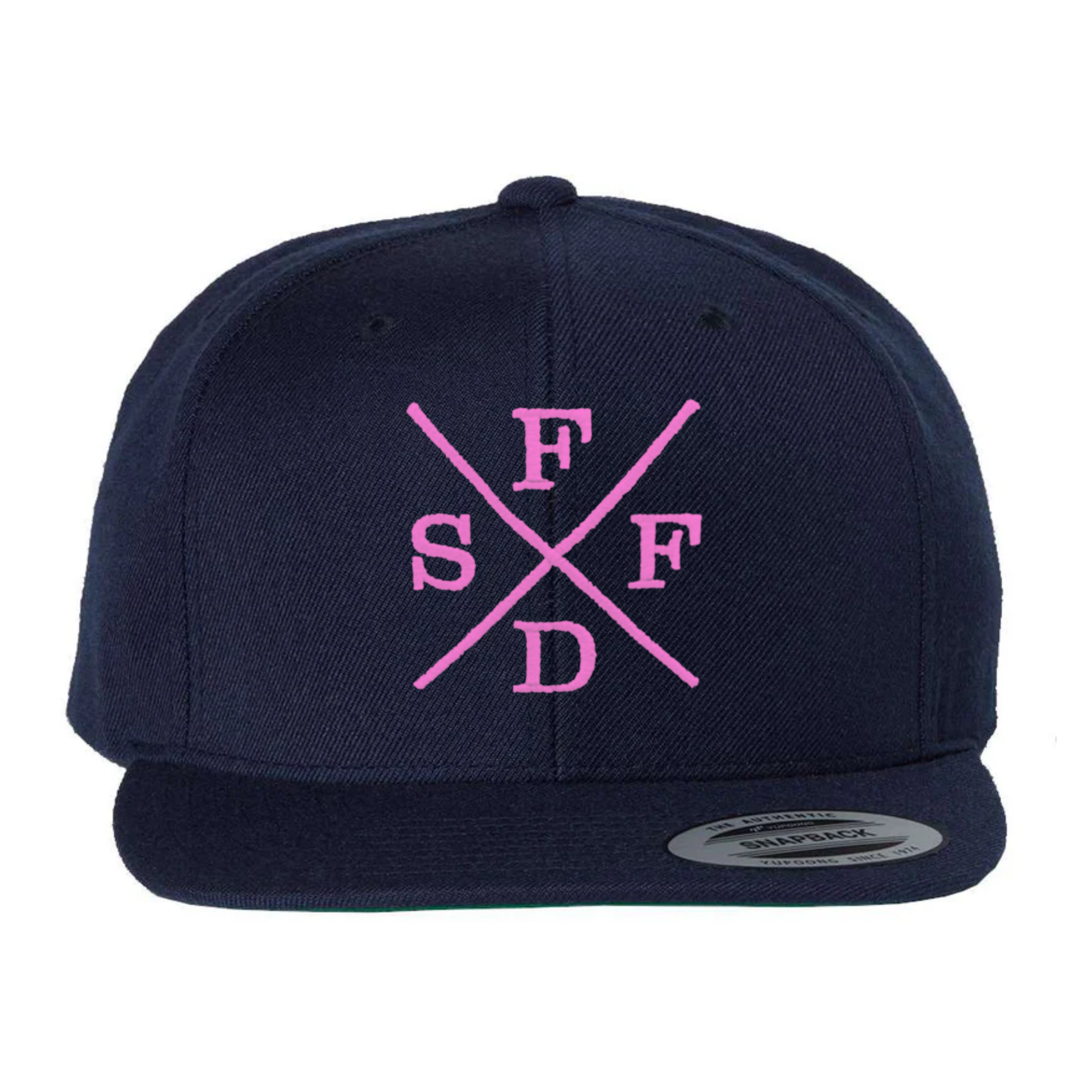 Navy X SFFD Green Under Bill Snap Back