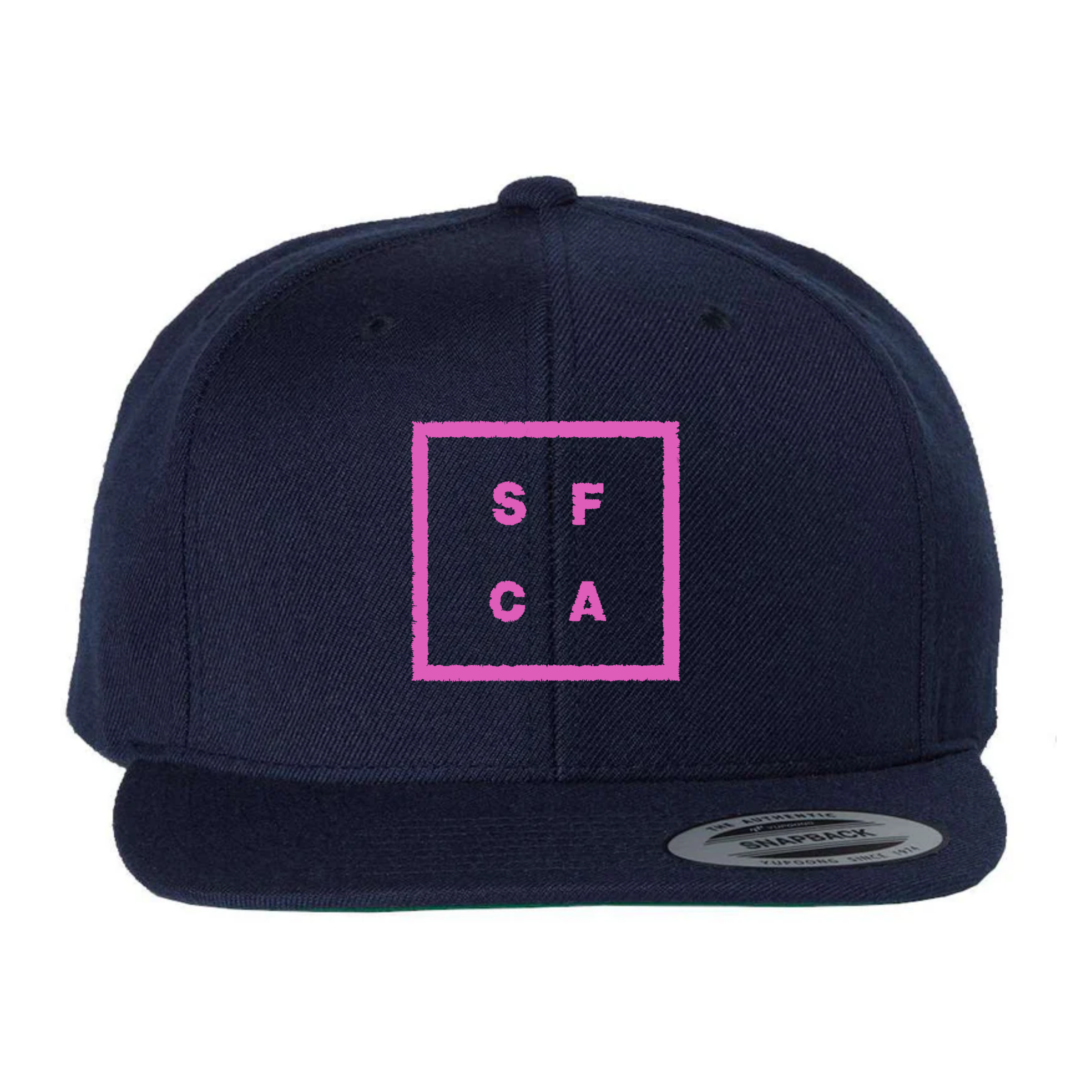 Navy SF CA Green Under Bill Snap Back