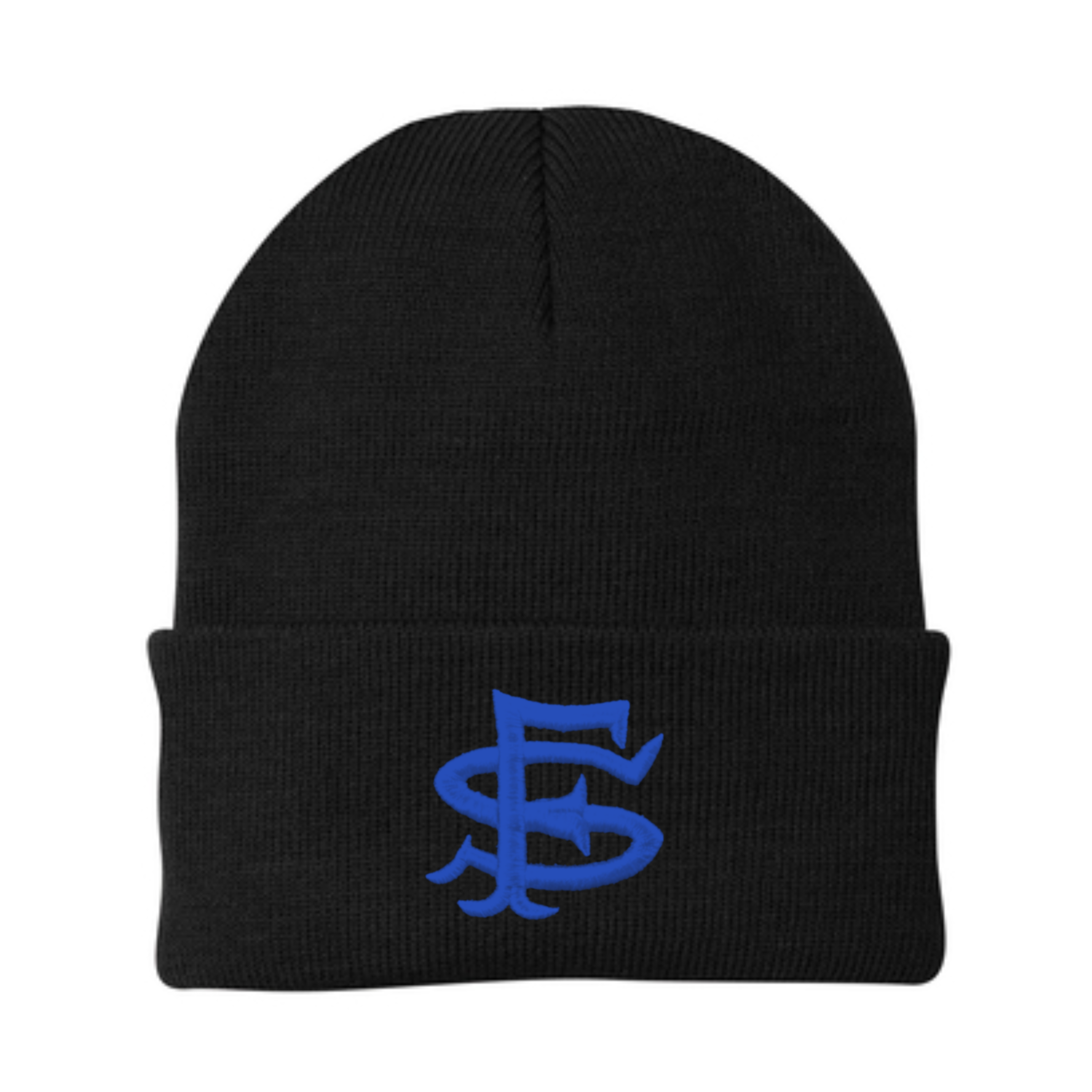 Black SF Seal Knit Beanie