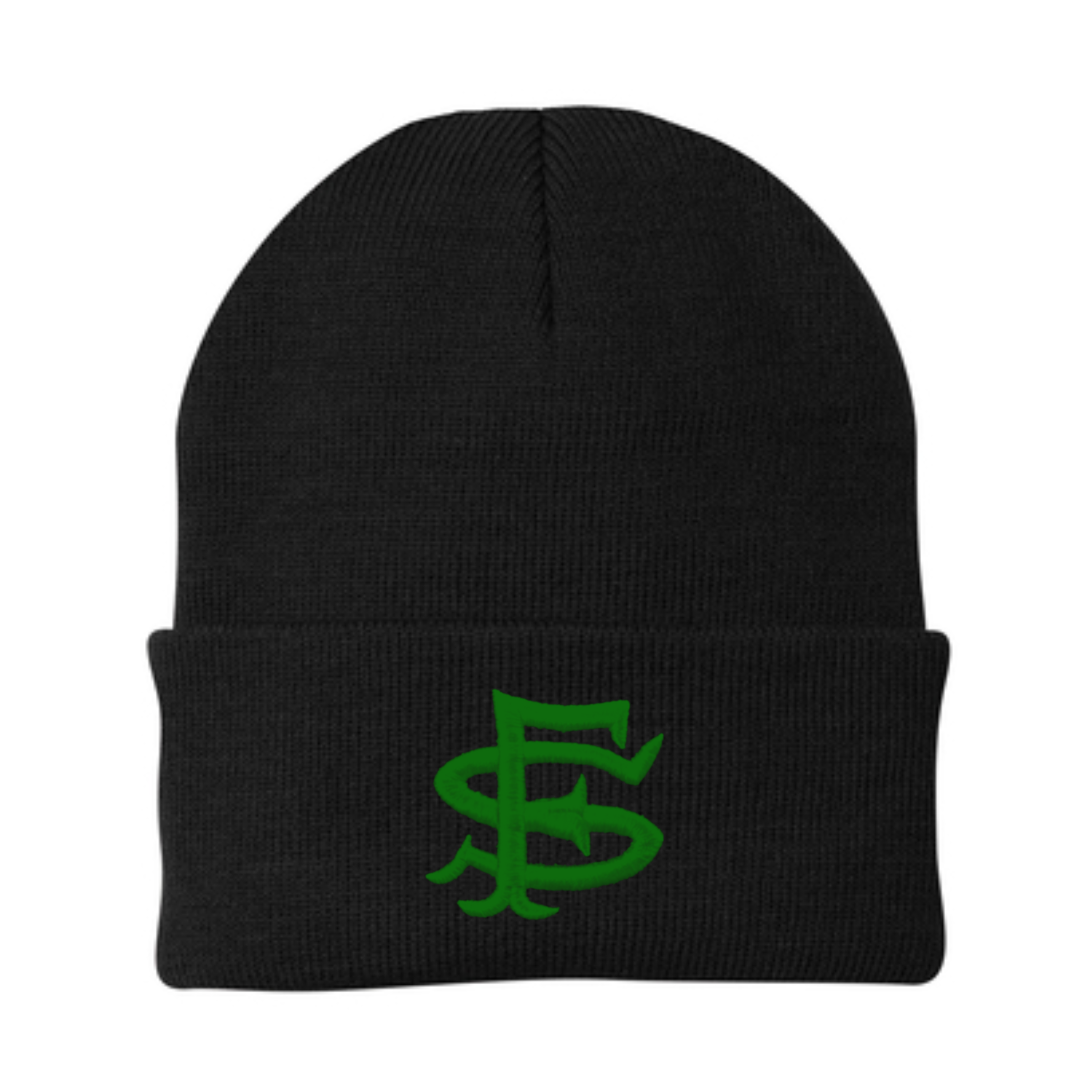 Black SF Seal Knit Beanie