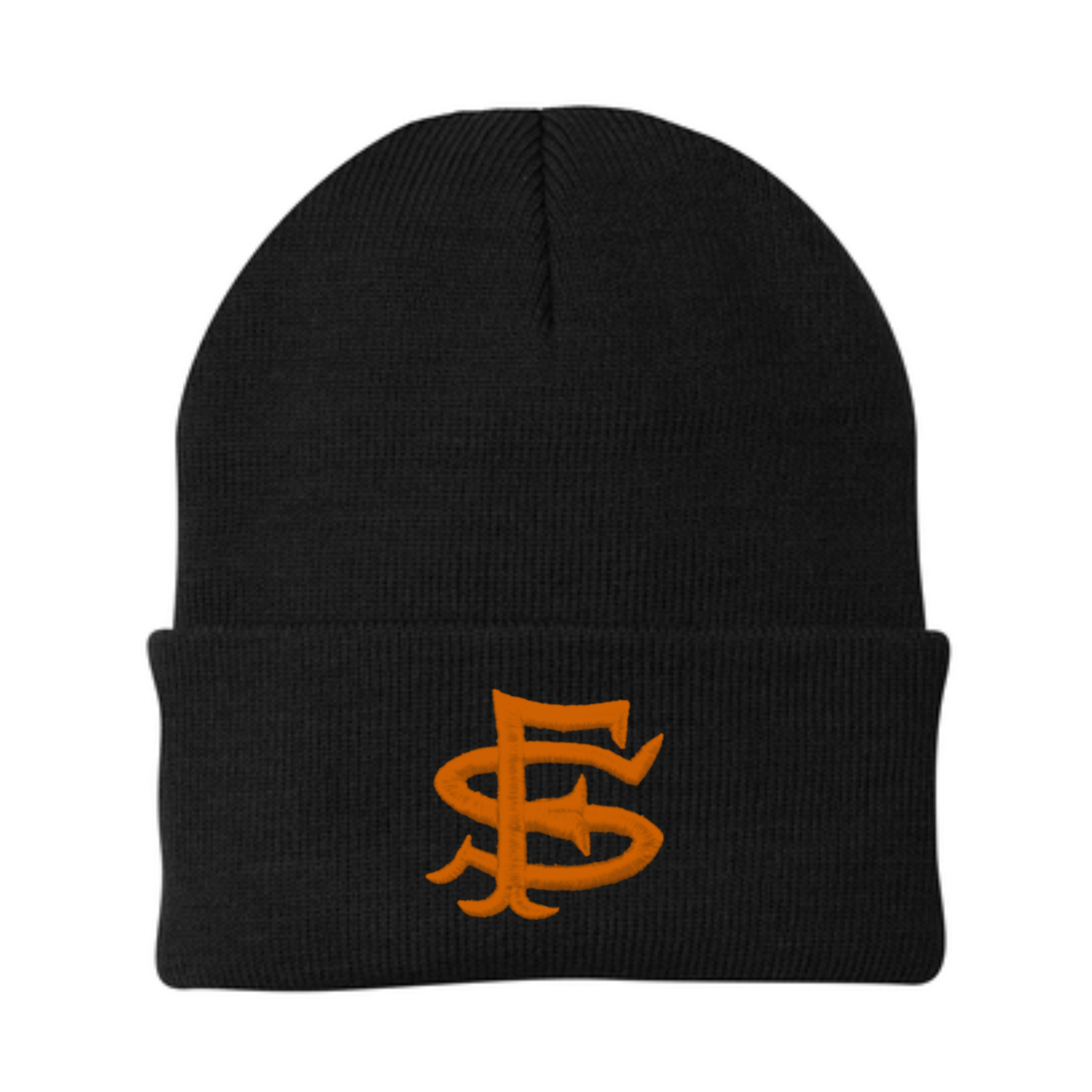 Black SF Seal Knit Beanie