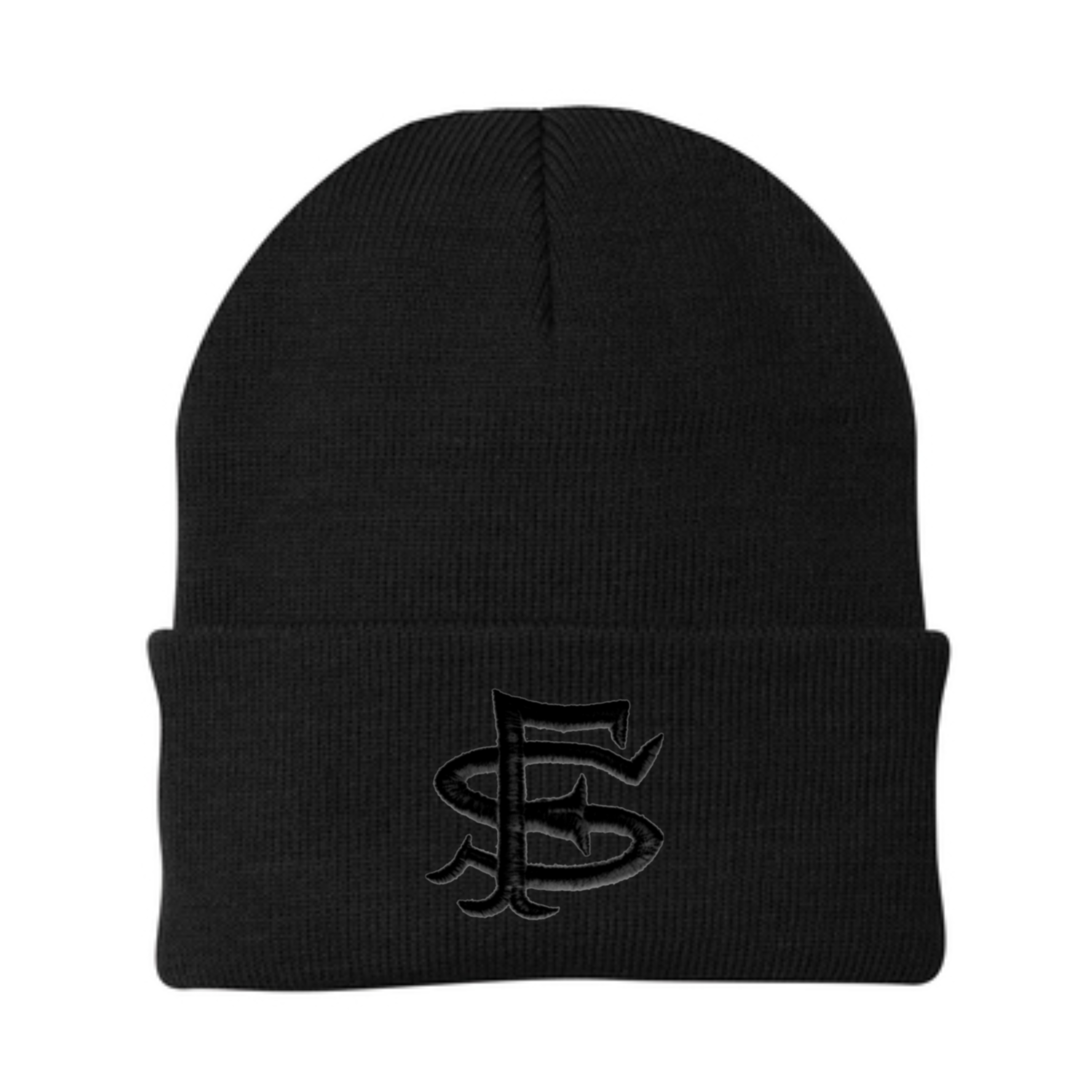 Black SF Seal Knit Beanie