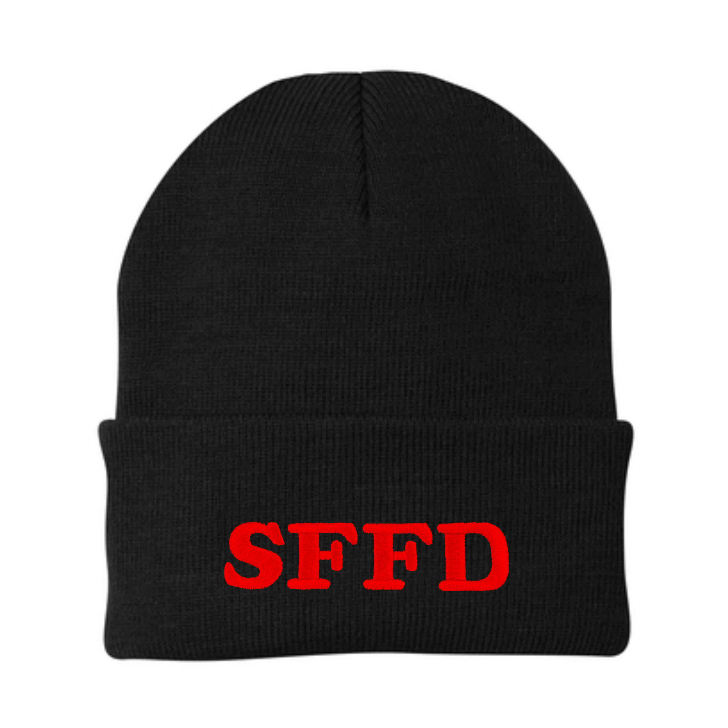 Black SFFD Probie Knit Beanie