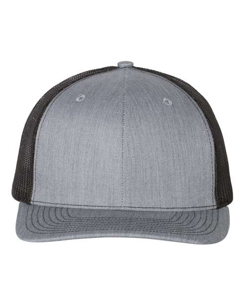 Snapback Trucker Cap - Heather Grey/ Black