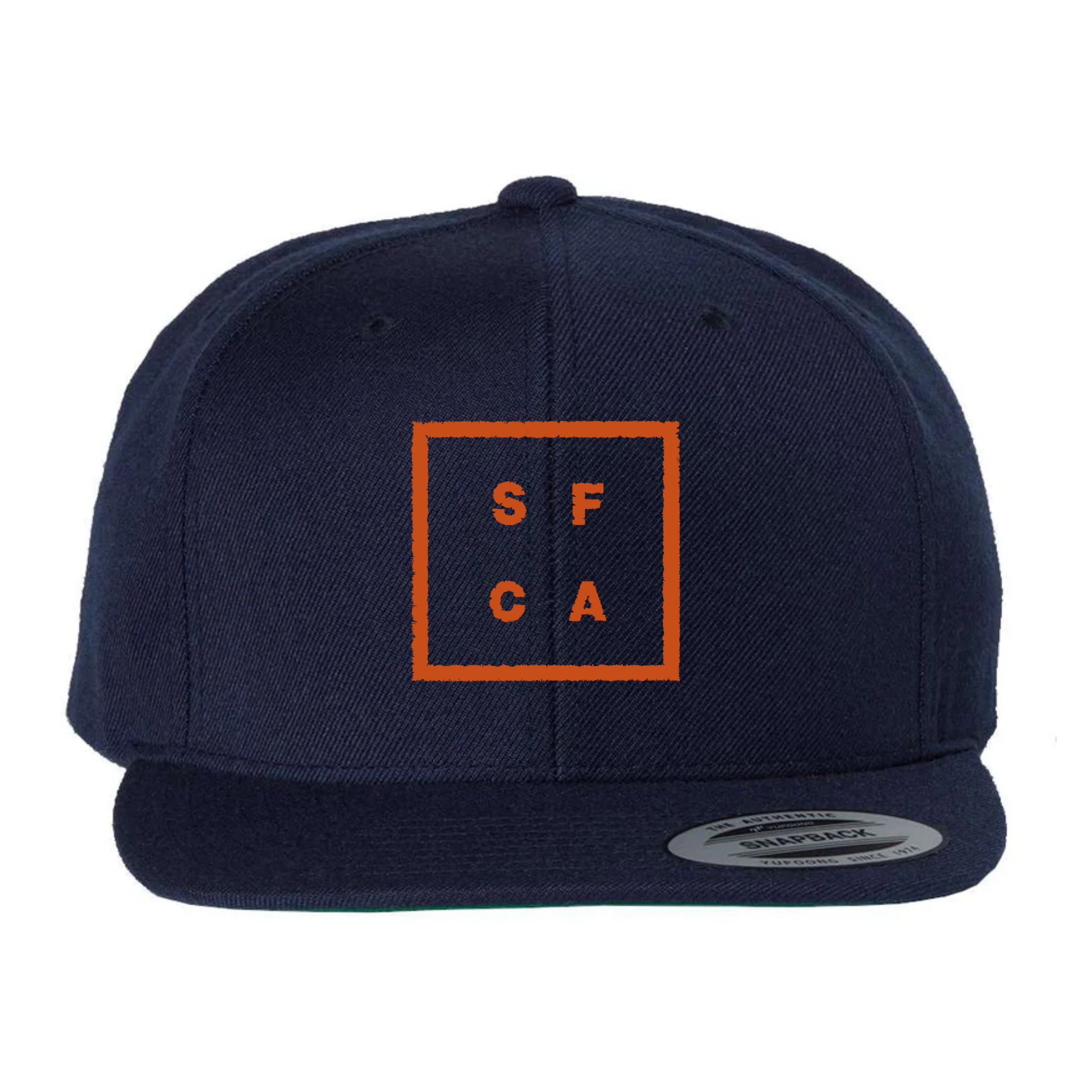 Navy SF CA Green Under Bill Snap Back
