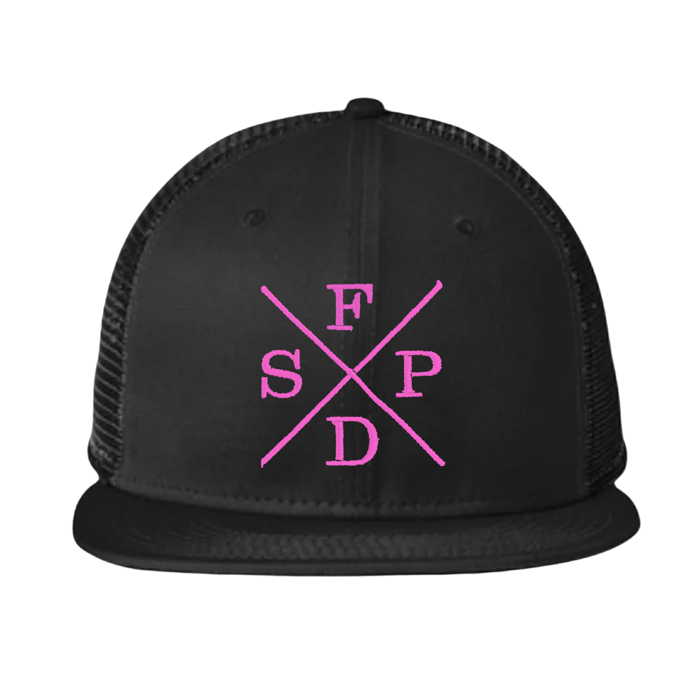 Black X SFPD 9FIFTY Mesh Snap Back