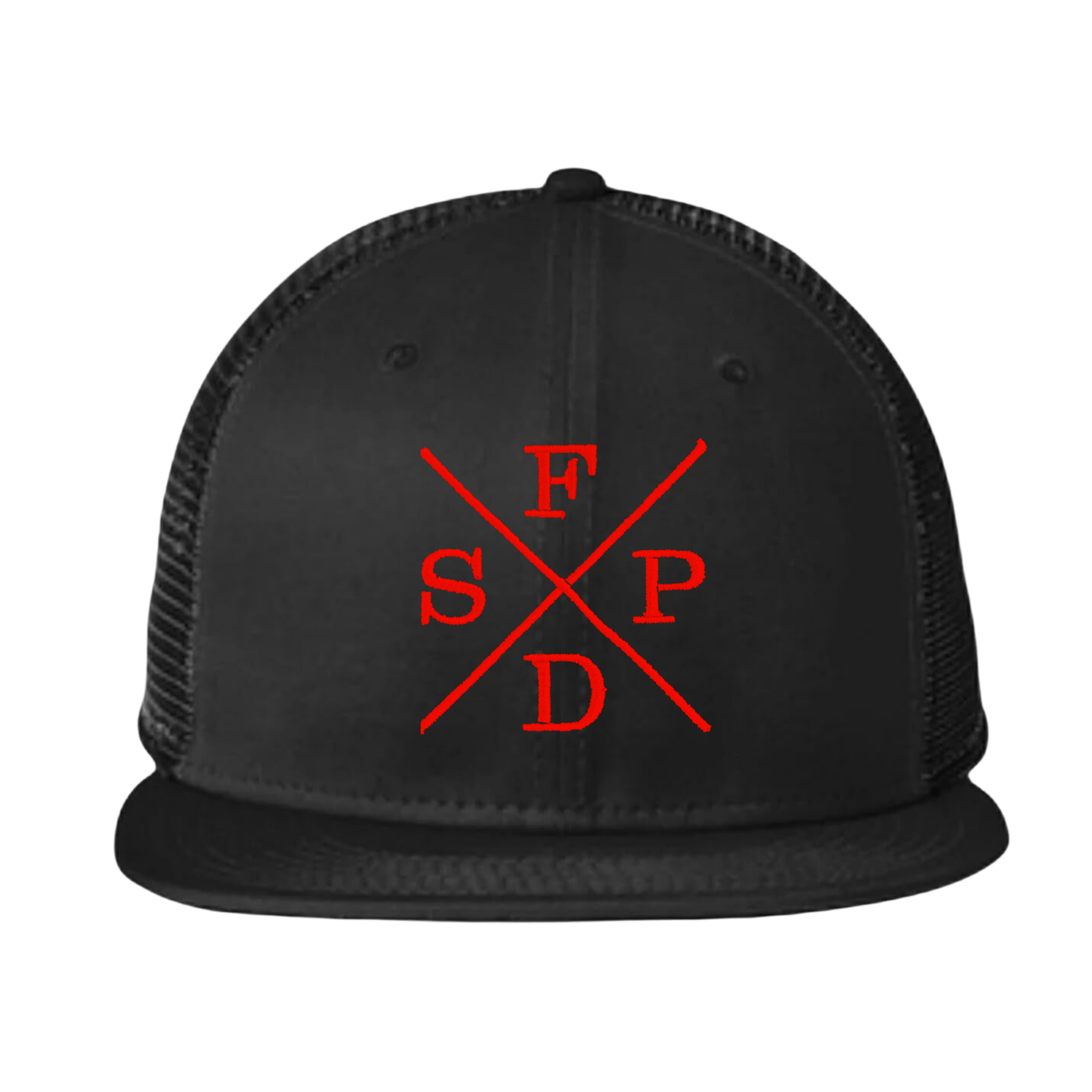 Black X SFPD 9FIFTY Mesh Snap Back