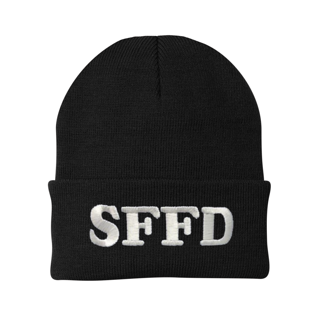 Black SFFD Probie Knit Beanie