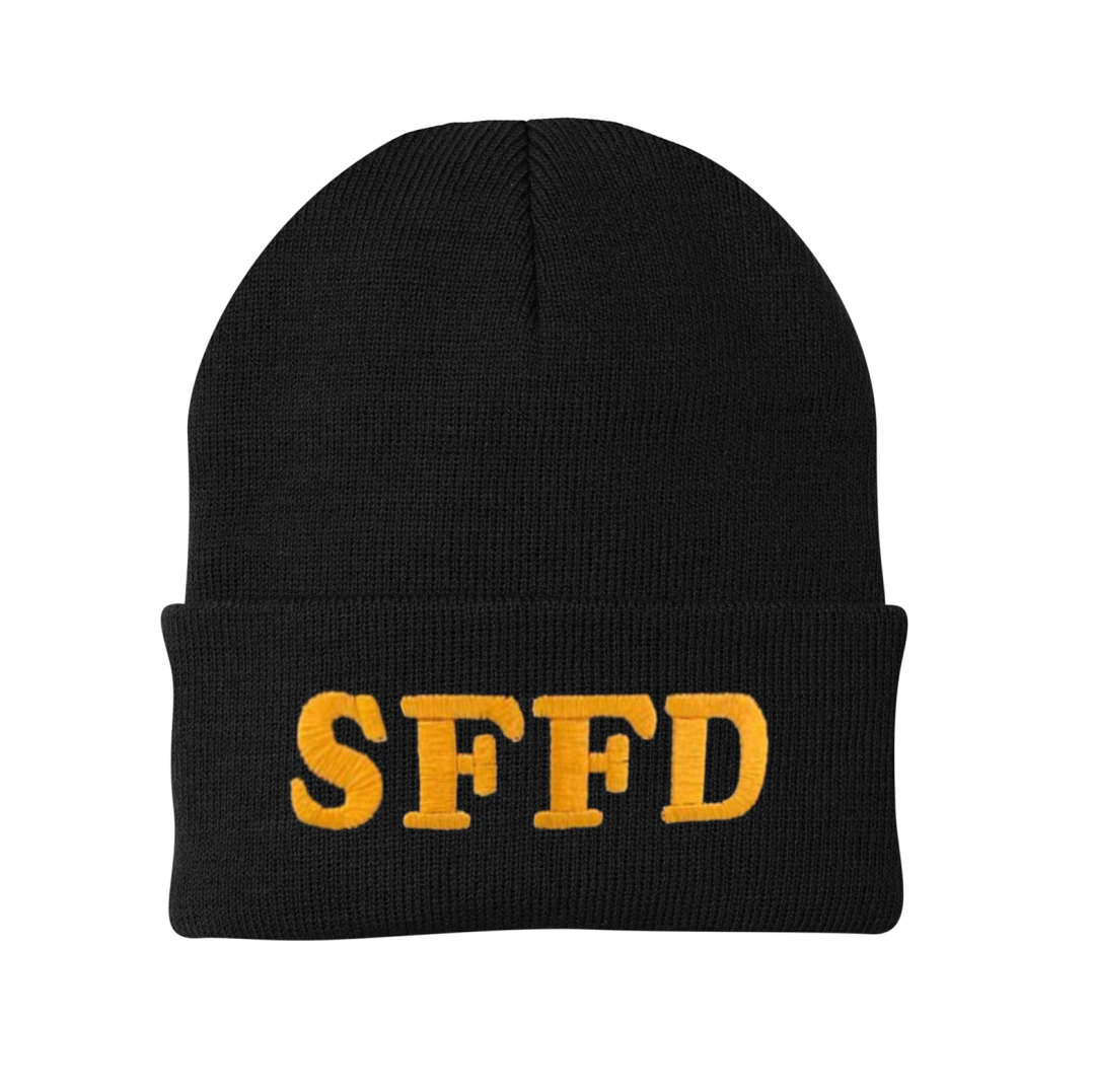 Black SFFD Probie Knit Beanie