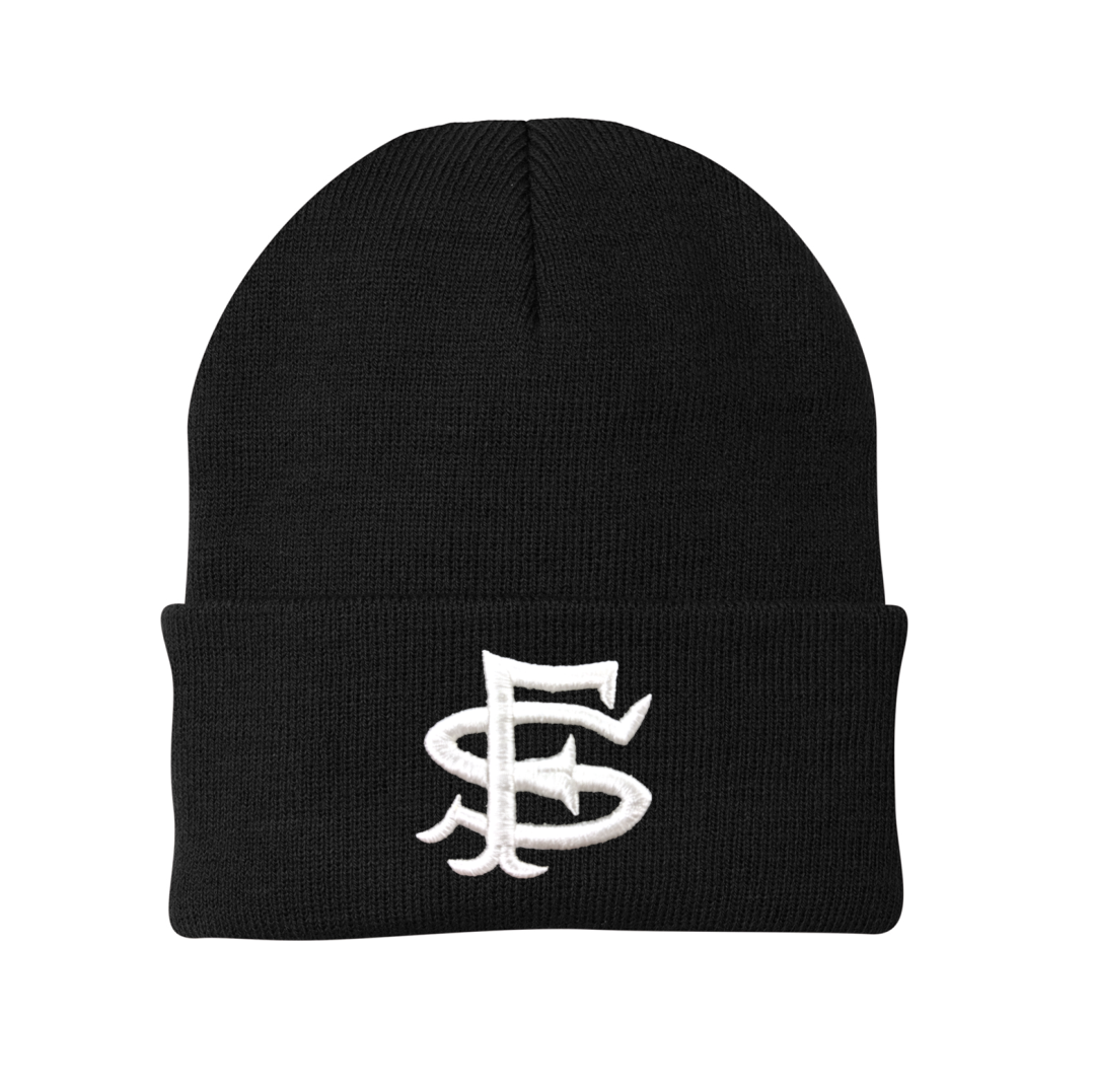 Black SF Seal Knit Beanie