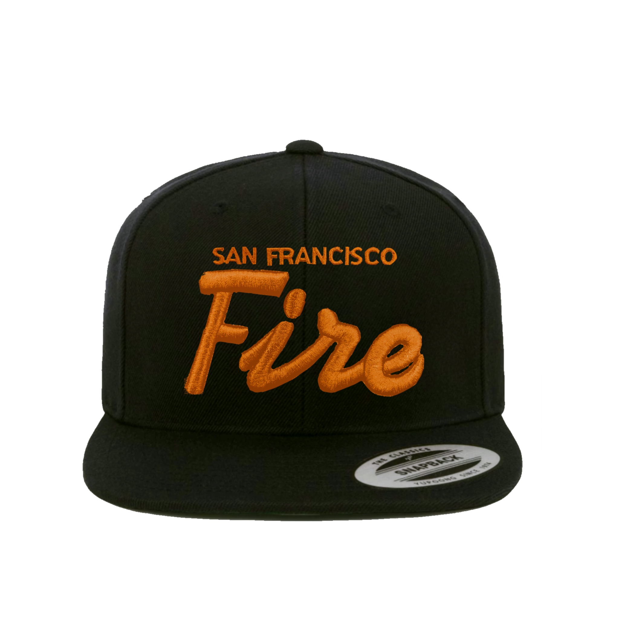 Fire Puff Green Under Bill Snap Back