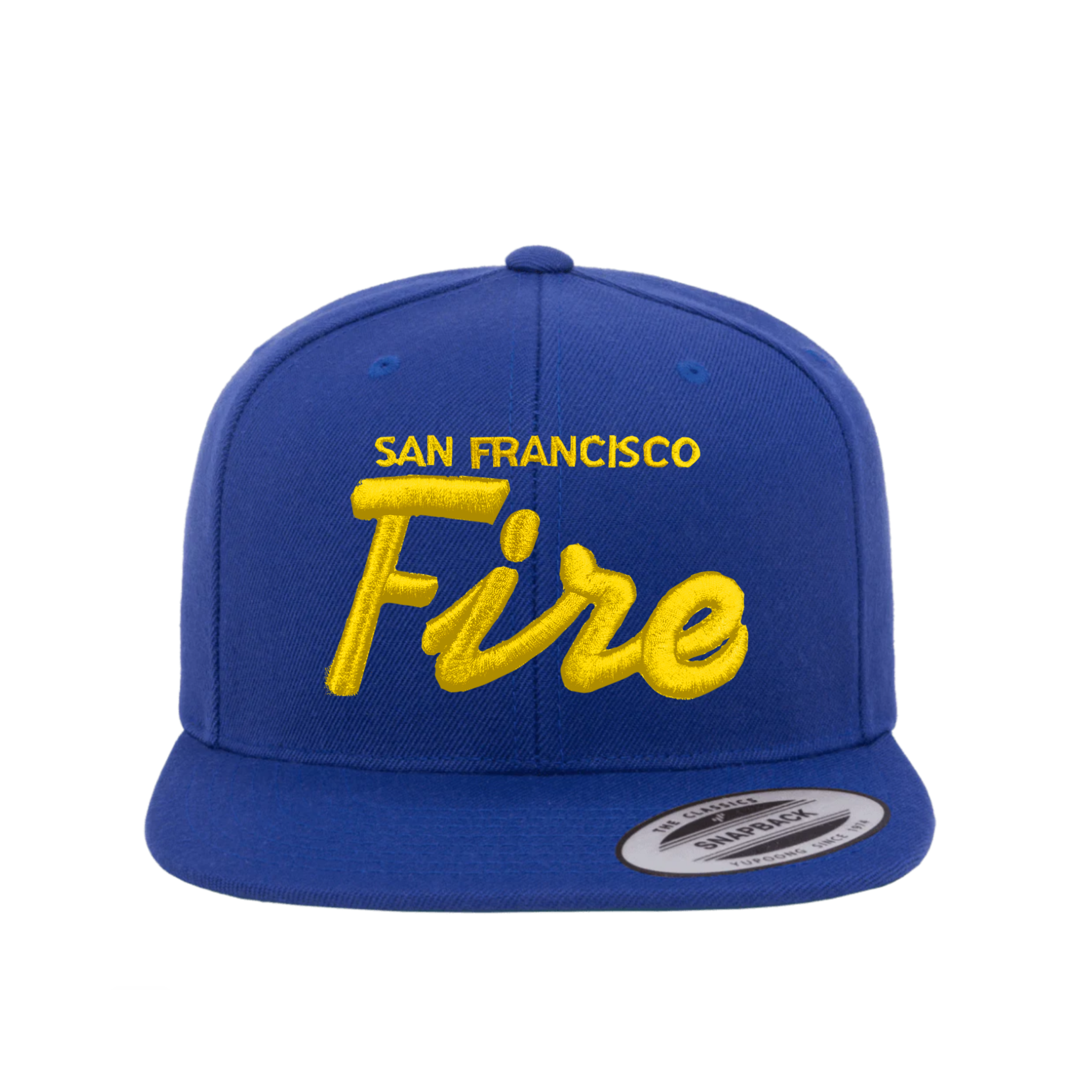 Fire Puff Green Under Bill Snap Back