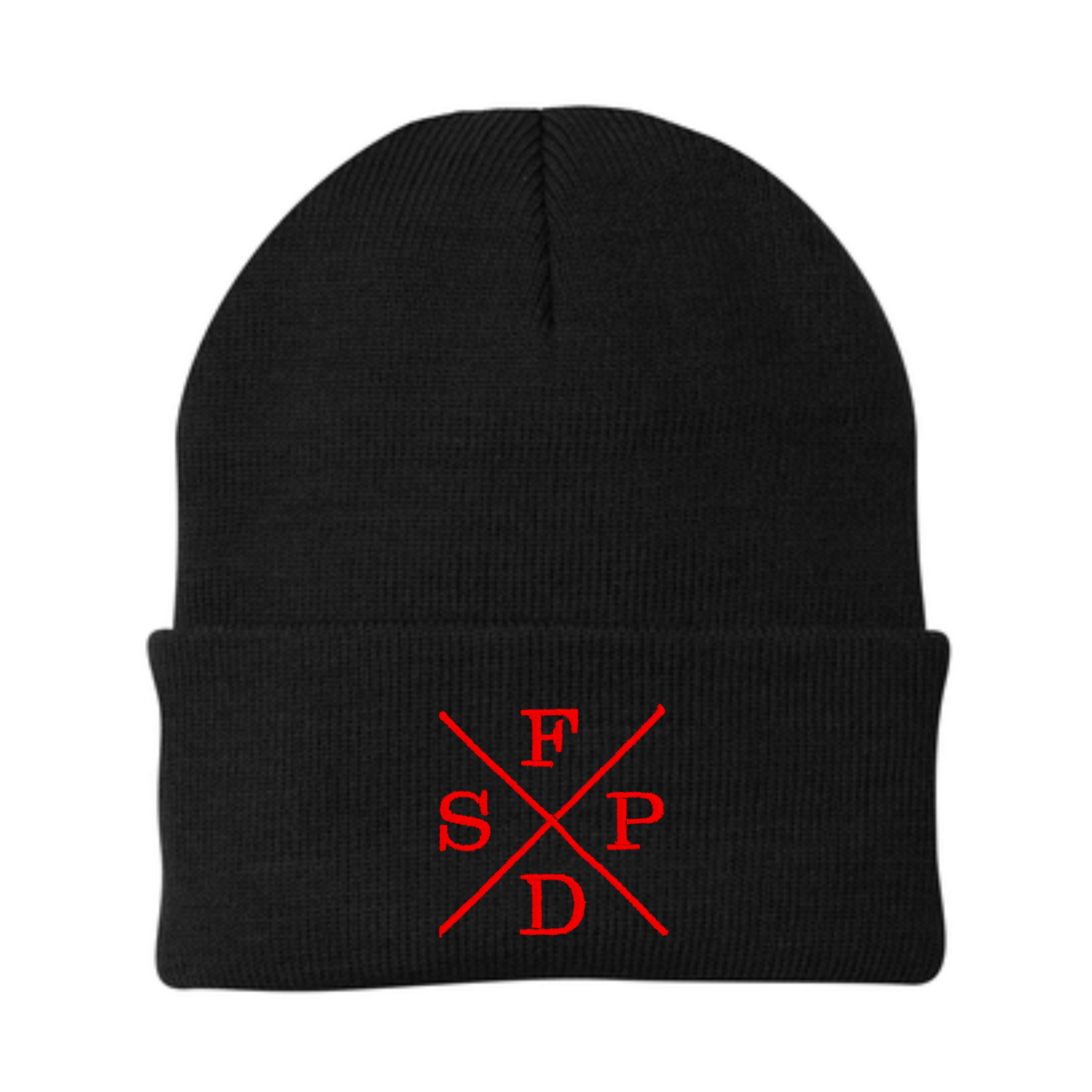 Black X SFPD Knit Beanie