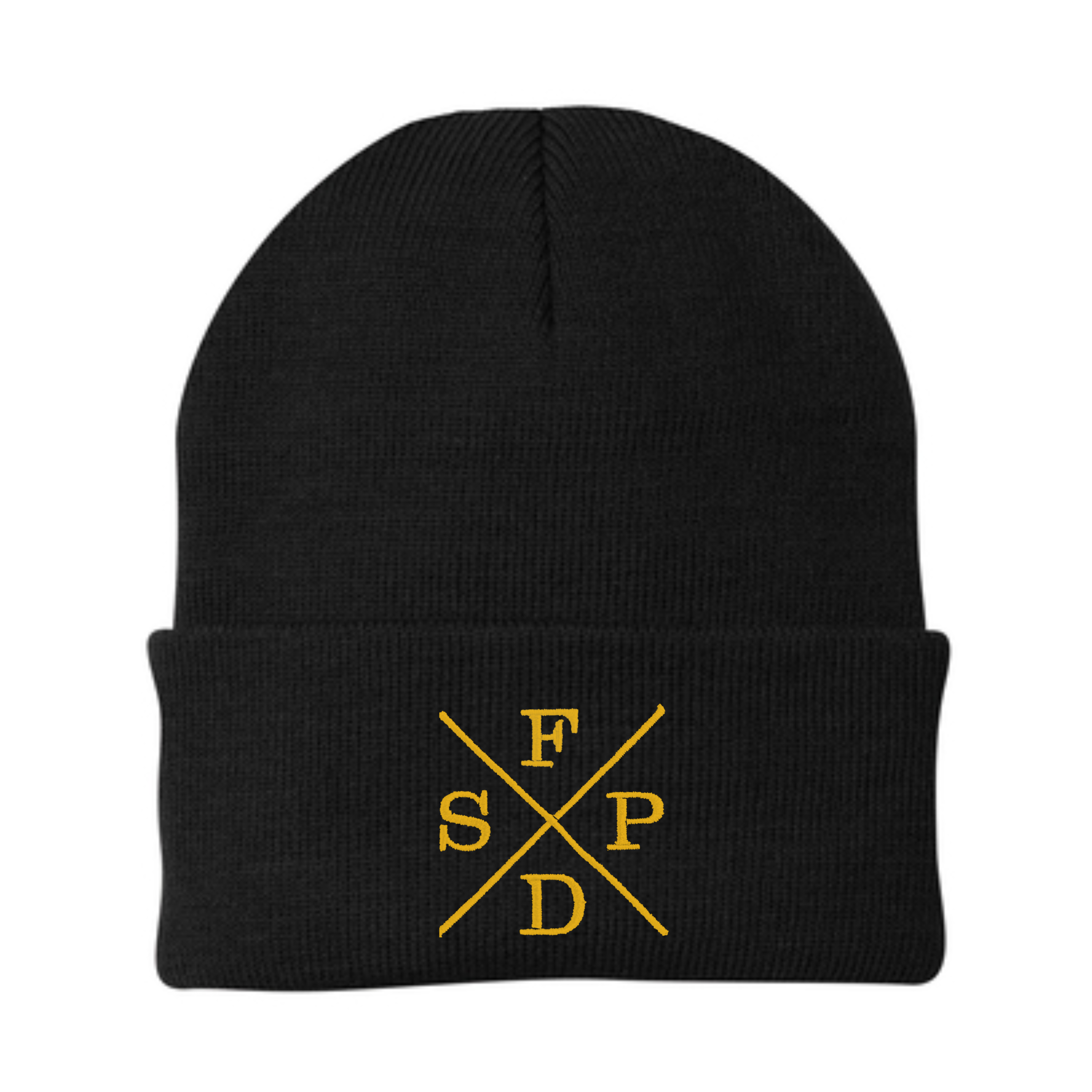 Black X SFPD Knit Beanie