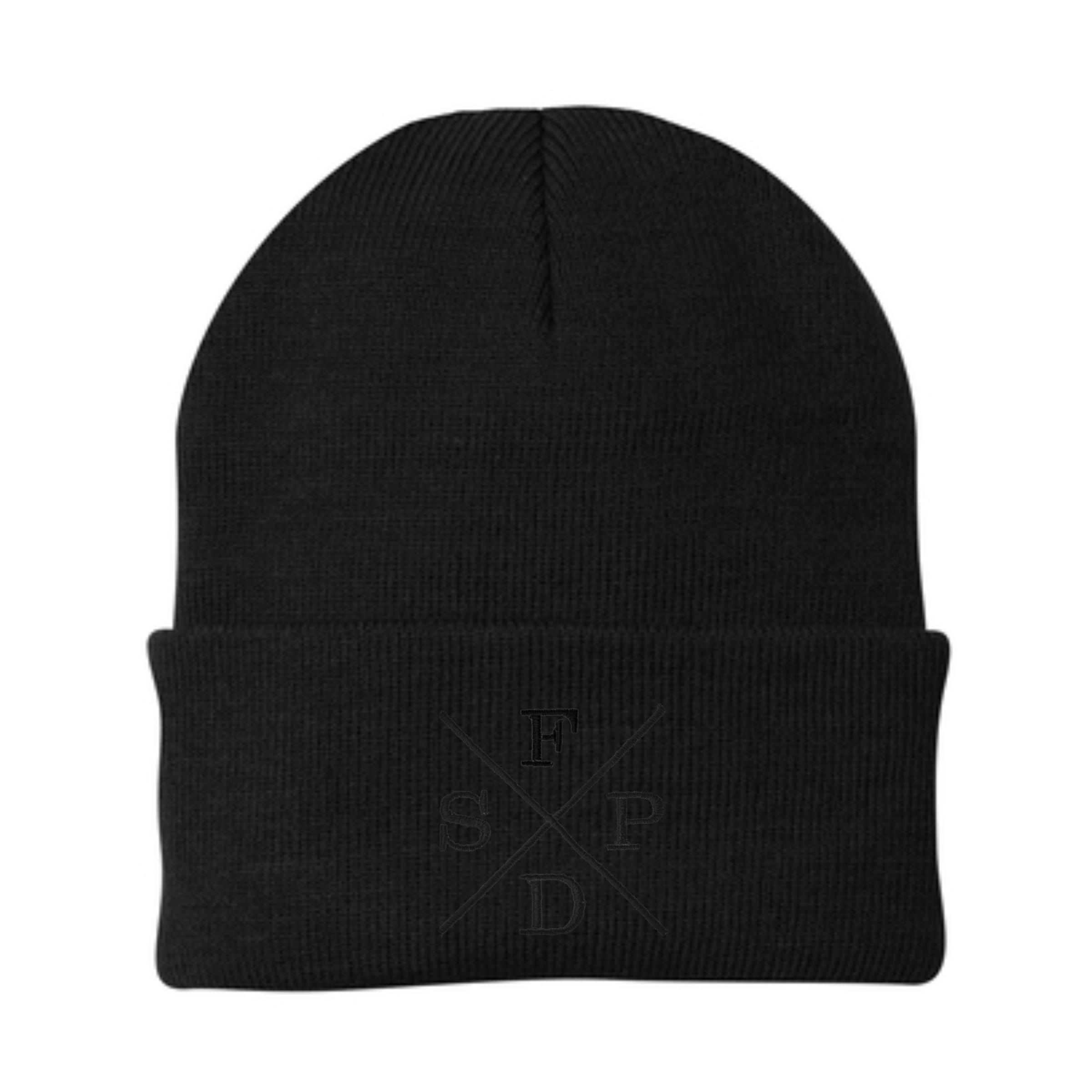Black X SFPD Knit Beanie