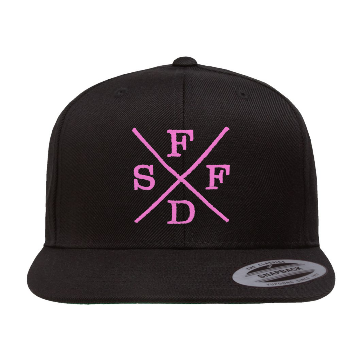 Black X SFFD Green Under Bill Snap Back