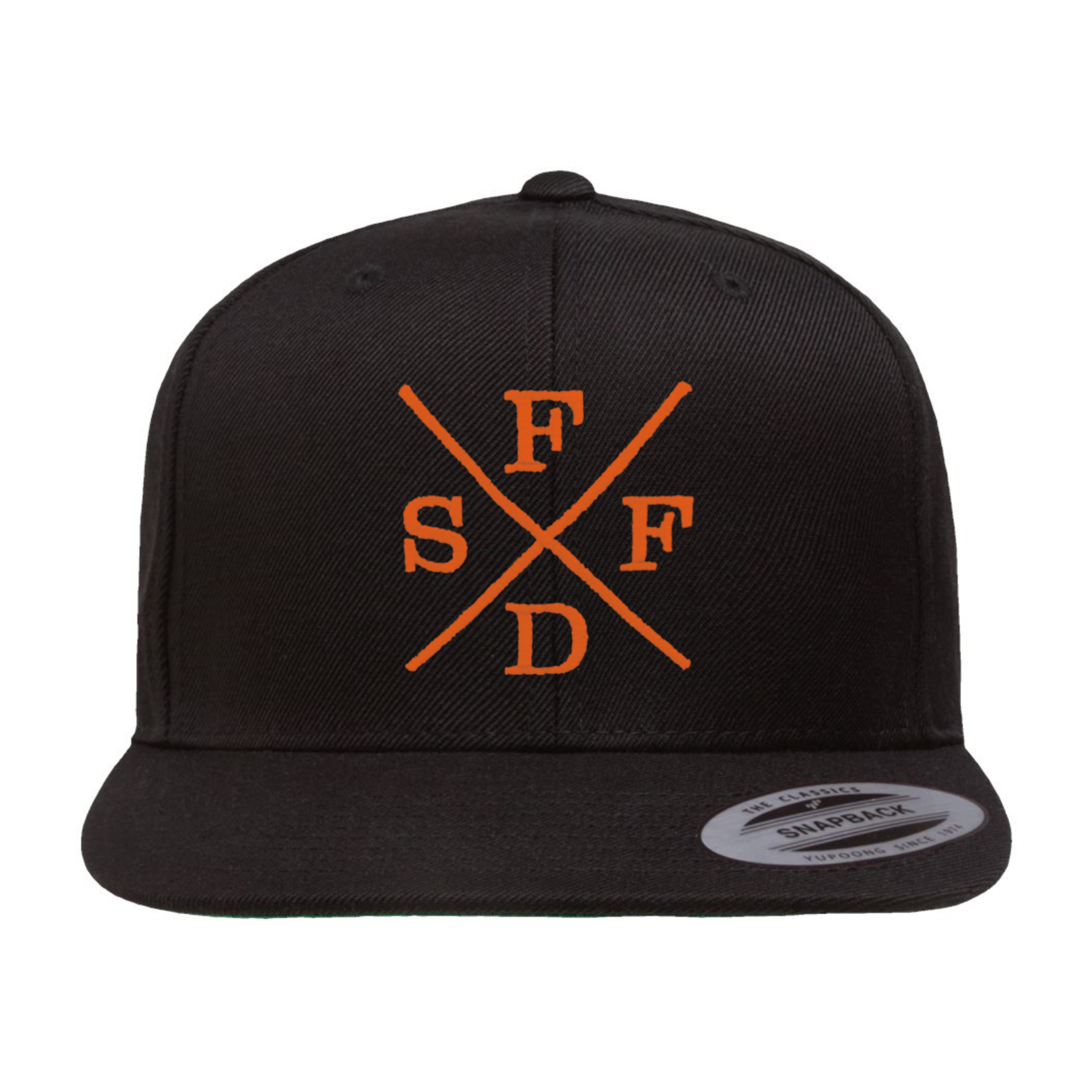 Black X SFFD Green Under Bill Snap Back